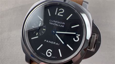 panerai luminor tantalum without crown cover|Panerai Luminor marina tantalium review.